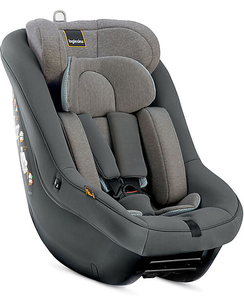 Inglesina Seggiolino Auto Darwin Next Stage i-Size - Stone Grey - dalla Nascita Fino ai 4 Anni Seggiolini Auto Gruppo 0+/1