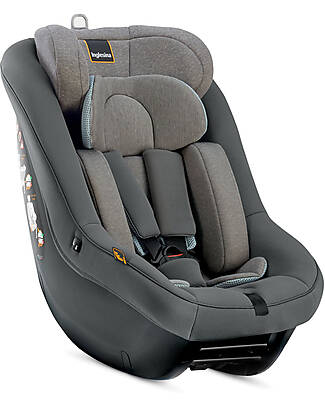 Inglesina Seggiolino Auto Darwin Next Stage i-Size - Stone Grey - dalla Nascita Fino ai 4 Anni Seggiolini Auto Gruppo 0+/1