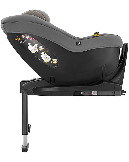 Inglesina Seggiolino Auto Darwin Next Stage i-Size - Stone Grey - dalla Nascita Fino ai 4 Anni Seggiolini Auto Gruppo 0+/1