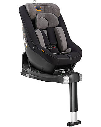 Inglesina Seggiolino Auto Darwin Next Stage i-Size - Vulcan Black - dalla Nascita Fino ai 4 Anni Seggiolini Auto Gruppo 0+/1