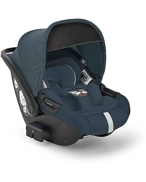 Inglesina Seggiolino Auto Darwin Reclinabile - Hudson Blue- dalla nascita fino a 12 mesi Seggiolini Auto Gruppo 0+/1