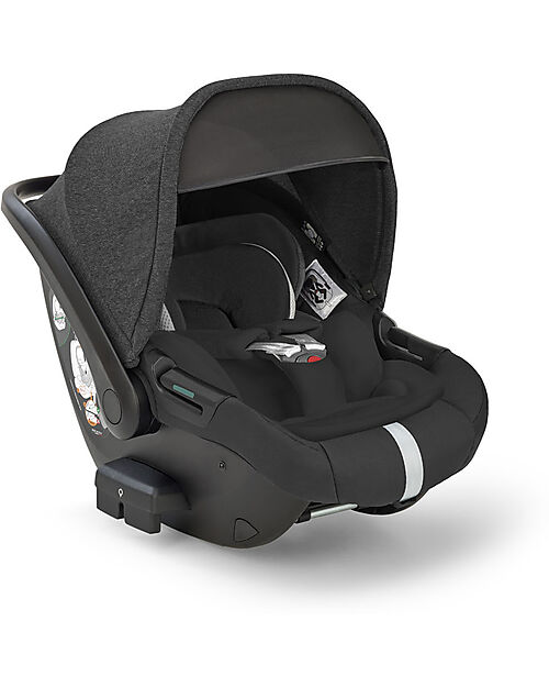 Inglesina Seggiolino Auto Darwin Reclinabile - Upper Black- dalla nascita fino a 12 mesi Seggiolini Auto Gruppo 0+/1