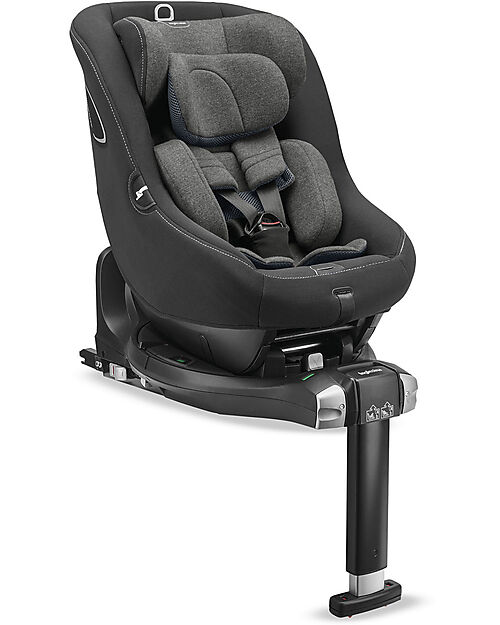 Inglesina Seggiolino Auto Marco Polo - Vulcan Black - Rotazione a 360° - dalla Nascita Fino a 4 Anni Seggiolini Auto Gruppo 1/2/3