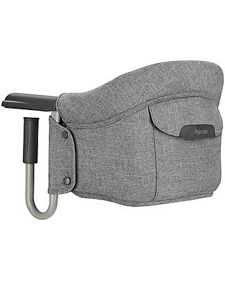 Inglesina Seggiolino da Tavolo Fast - Stone Grey - Facile da trasportare Seggioloni Pappa