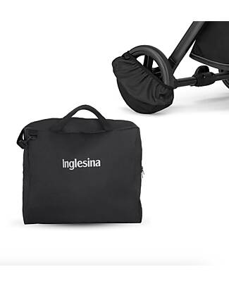 Inglesina Stroller Bag and Wheel Cover - Quid 3 - Black Stroller Bag
