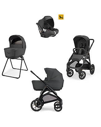 Inglesina System Quattro Aptica XT Darwin Magnet Grey + Telaio Nero Passeggini Trio e Duo