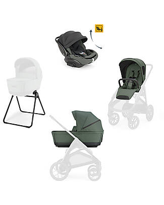 Inglesina System Quattro Aptica XT Darwin Recline EVO - Taiga Green Passeggini Classici