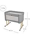 Inglesina Welcome Bed - Baku Grey - Culla Co-sleeping progettata per il Baby Wellness Culle Next To Me