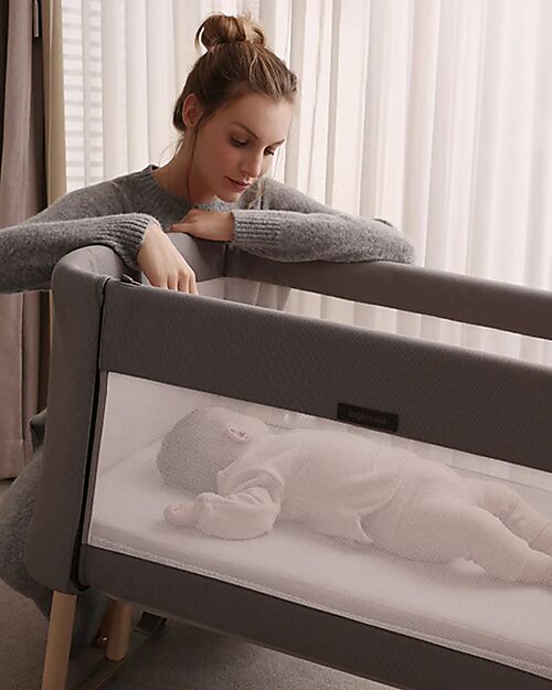 Inglesina Welcome Bed - Shiva Grey - Culla Co-sleeping progettata per il Baby Wellness Culle Next To Me