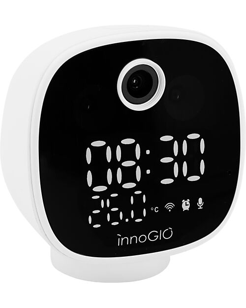 Innogio GIOsafety Smart Clock Camera - Sveglia per Bambini con Telecamera Incorporata Baby Monitor