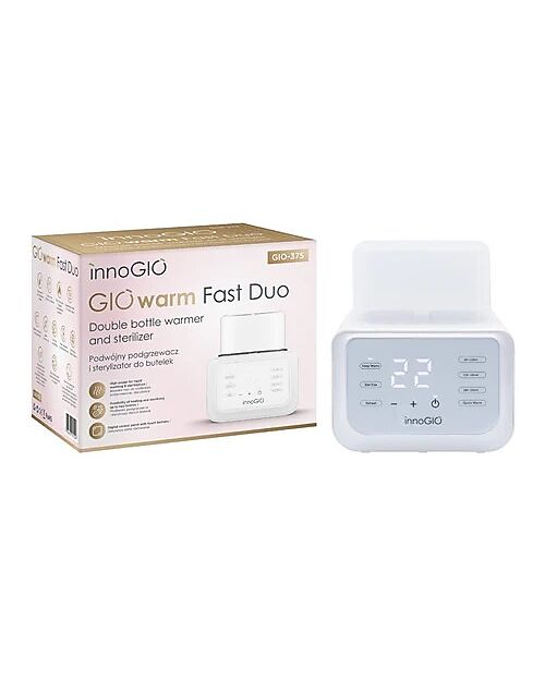 Innogio Scaldabiberon e Sterilizzatore - Giowarm Fast Duo Cuoci Pappa_