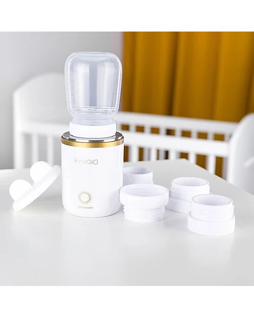 Innogio Scaldabiberon Portatile - Giowarm - si Carica con Cavo USB Cuoci Pappa_