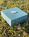 Italian Creative Book Scatola dei Ricordi ed Album Fotografico, Azzurro con Cavallo - 19x19 cm Album e Cofanetti