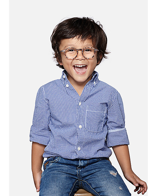 Izipizi Occhiali da Lettura Bimbi per Tablet e PC, Junior Screen #D, Tartaruga Azzurro - Taglia unica da 4 a 10 anni! Occhiali da Sole