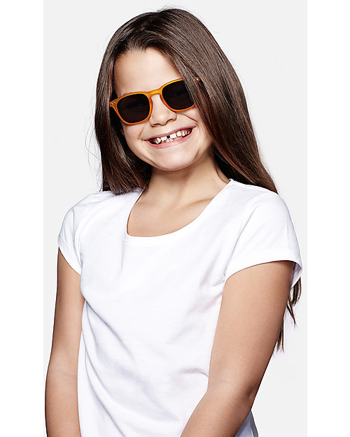 Izipizi Sun Junior #C, Giallo - Taglia unica da 4 a 10 anni! Occhiali da Sole