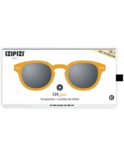 Izipizi Sun Junior #C, Giallo - Taglia unica da 4 a 10 anni! Occhiali da Sole