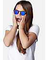 Izipizi Sun Junior #C, Tartaruga Lenti Azzurre a Specchio - Taglia unica da 4 a 10 anni! Occhiali da Sole