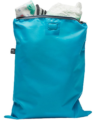 J L Childress 2 Borsette per il Cambio Wet-to-Go - Grigio/Azzurro Fasciatoi da Viaggio