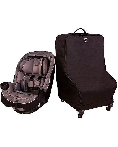 J L Childress Borsa Viaggio con 4 Ruote per Seggiolino Auto Spinner Wheelie Deluxe - Nero Accessori Seggiolini Auto