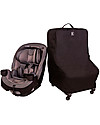 J L Childress Borsa Viaggio con 4 Ruote per Seggiolino Auto Spinner Wheelie Deluxe - Nero Accessori Seggiolini Auto