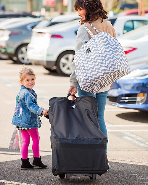 J L Childress Borsa Viaggio con Ruote per Seggiolino Auto Wheelie - Nero Accessori Seggiolini Auto