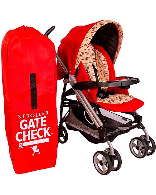 J L Childress Borsa Viaggio per Passeggino a Ombrello Gate Check - Rosso Borsa Porta Passeggino