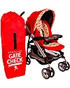 J L Childress Borsa Viaggio per Passeggino a Ombrello Gate Check - Rosso Borsa Porta Passeggino
