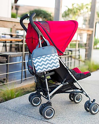 J L Childress Maxi Porta Vivande Termico - Grigio/Bianco - Impermeabile e Capiente Borse Pic Nic