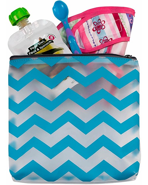 J L Childress Organizer per Borsa - Set da 5 - Grigio/Bianco/Azzurro Borse e Organizer