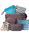 J L Childress Organizer per Borsa - Set da 5 - Grigio/Bianco/Azzurro Borse e Organizer
