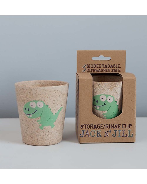 Jack 'n Jill Bicchiere per Risciacquo o per Spazzolino, Dino il Dinosauro Spazzolini