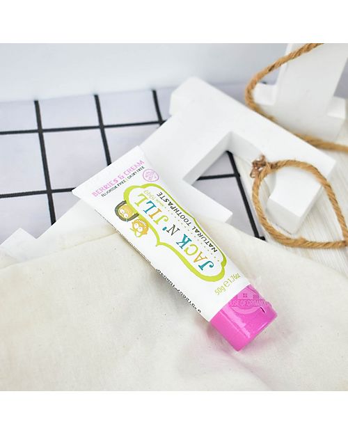 Jack 'n Jill Dentifricio per bambini al gusto di Panna e Frutti di Bosco - 50gr Dentifrici