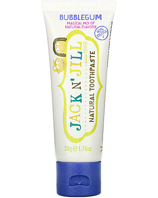 Jack 'n Jill Dentifricio per Bambini, Bubble Gum - 50 g Dentifricio e Spazzolini