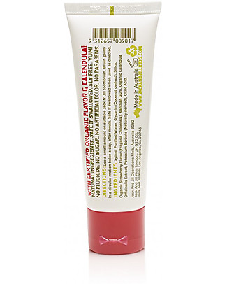 Jack 'n Jill Dentifricio per Bambini, Fragola e Calendula - 50 g Dentifricio e Spazzolini