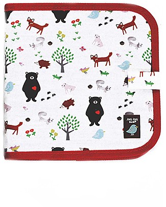 Jaq Jaq Bird Album da Colorare - Animali della Foresta - Riutilizzabile più 4 Gessetti Zero Polvere Butterstix Disegnare e Colorare