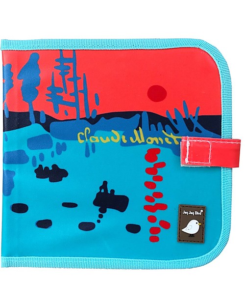 Jaq Jaq Bird Album da Colorare Grandi Artisti - Monet - Riutilizzabile più 4 Gessetti Zero Polvere Butterstix Disegnare e Colorare