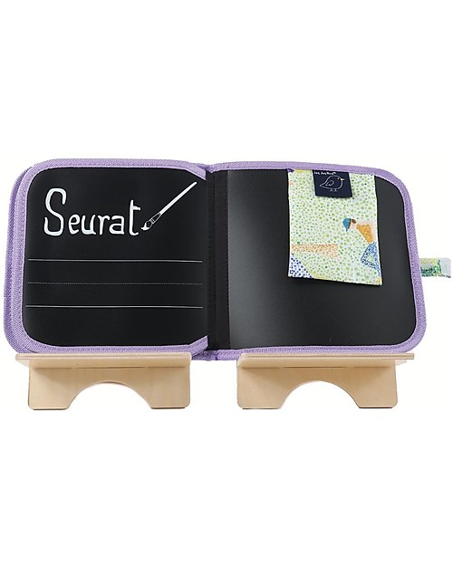 Jaq Jaq Bird Album da Colorare Grandi Artisti - Seurat - Riutilizzabile più 4 Gessetti Zero Polvere Butterstix Disegnare e Colorare