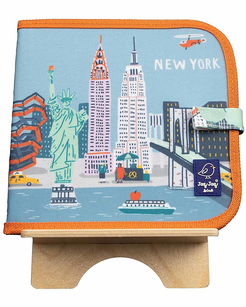 Jaq Jaq Bird Album Riutilizzabile Cities of Wonder - New York - Con 4 Gessetti  Zero Polvere Butterstix! unisex (bambini)