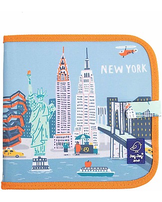 Jaq Jaq Bird Album Riutilizzabile Cities of Wonder - New York - Con 4 Gessetti Zero Polvere Butterstix! Disegnare e Colorare