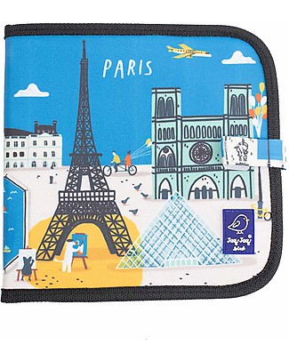Jaq Jaq Bird Album Riutilizzabile Cities of Wonder - Parigi - Con 4 Gessetti Zero Polvere Butterstix! Disegnare e Colorare