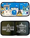 Jaq Jaq Bird Album Riutilizzabile Cities of Wonder - Parigi - Con 4 Gessetti Zero Polvere Butterstix! Disegnare e Colorare