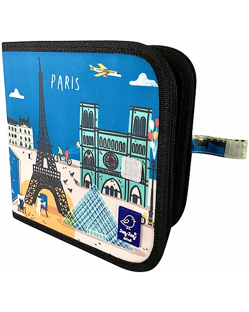 Jaq Jaq Bird Album Riutilizzabile Cities of Wonder - Parigi - Con 4 Gessetti Zero Polvere Butterstix! Disegnare e Colorare
