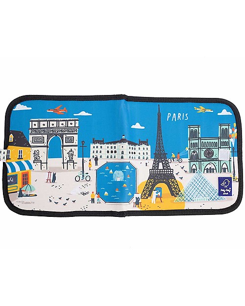 Jaq Jaq Bird Album Riutilizzabile Cities of Wonder - Parigi - Con 4 Gessetti Zero Polvere Butterstix! Disegnare e Colorare