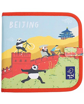 Jaq Jaq Bird Album Riutilizzabile Cities of Wonder - Pechino - Con 4 Gessetti Zero Polvere Butterstix! Disegnare e Colorare