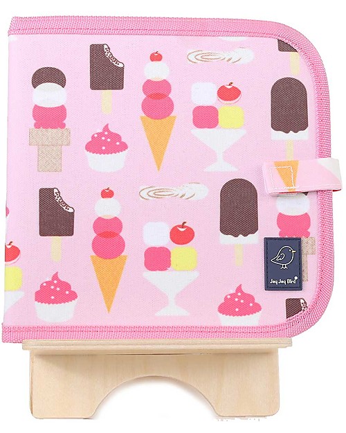 Jaq Jaq Bird Doodle It - Gelati - Album Riutilizzabile più 4 Gessetti Zero Polvere Butterstix Disegnare e Colorare