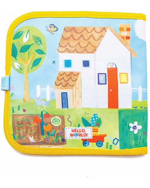 Jaq Jaq Bird Doodle It - Primavera - Album Riutilizzabile più 4 Gessetti Zero Polvere Butterstix Disegnare e Colorare