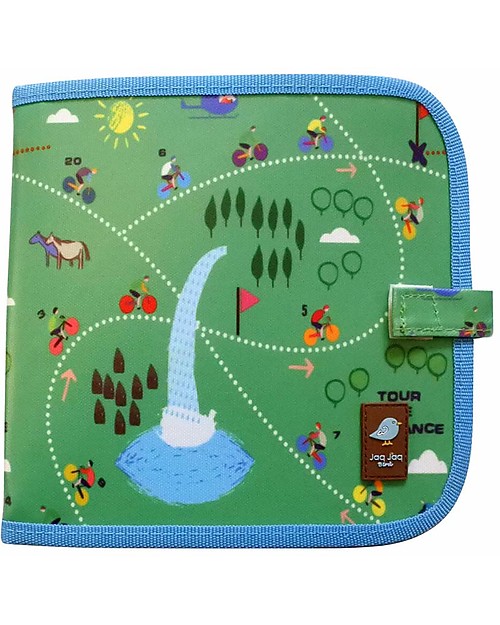 Jaq Jaq Bird Doodle It - Tour De France - Album Riutilizzabile più 4 Gessetti Zero Polvere Butterstix Disegnare e Colorare