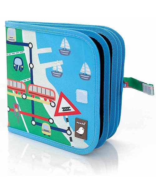 Jaq Jaq Bird Doodle It - Treno - Album Riutilizzabile più 4 Gessetti Zero Polvere Butterstix Disegnare e Colorare