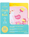 Jaq Jaq Bird Doodle It - Unicorni - Album Riutilizzabile più 4 Gessetti Zero Polvere Butterstix Disegnare e Colorare