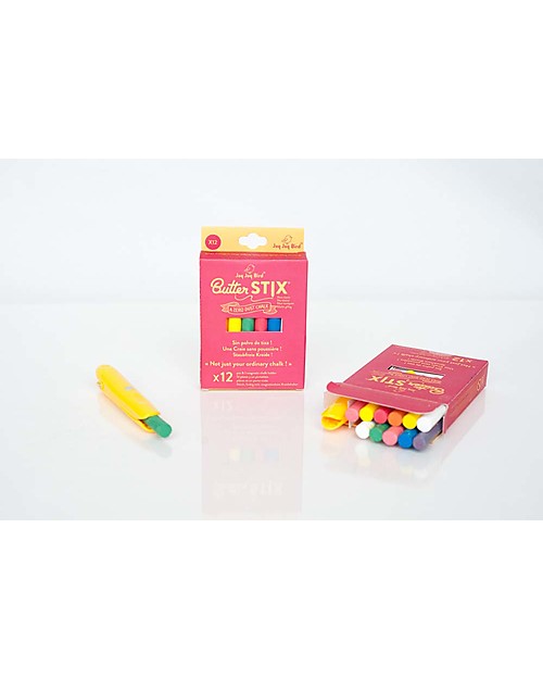 Jaq Jaq Bird Gessetti Zero Polvere Multicolor - Include il Portagessetti Magnetico! Giochi Magnetici